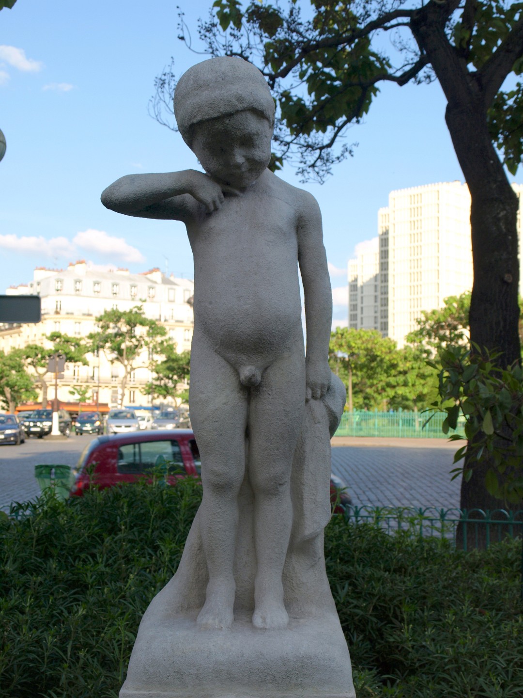 Detail of the Little Boy Statue
